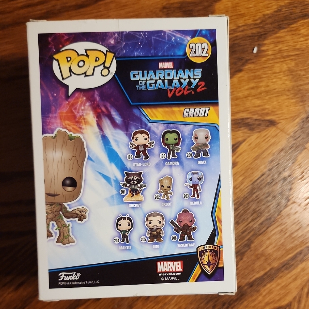 📣HP📣Guardians of the Galaxy Groot Funko #202 NIB - Picture 4 of 7